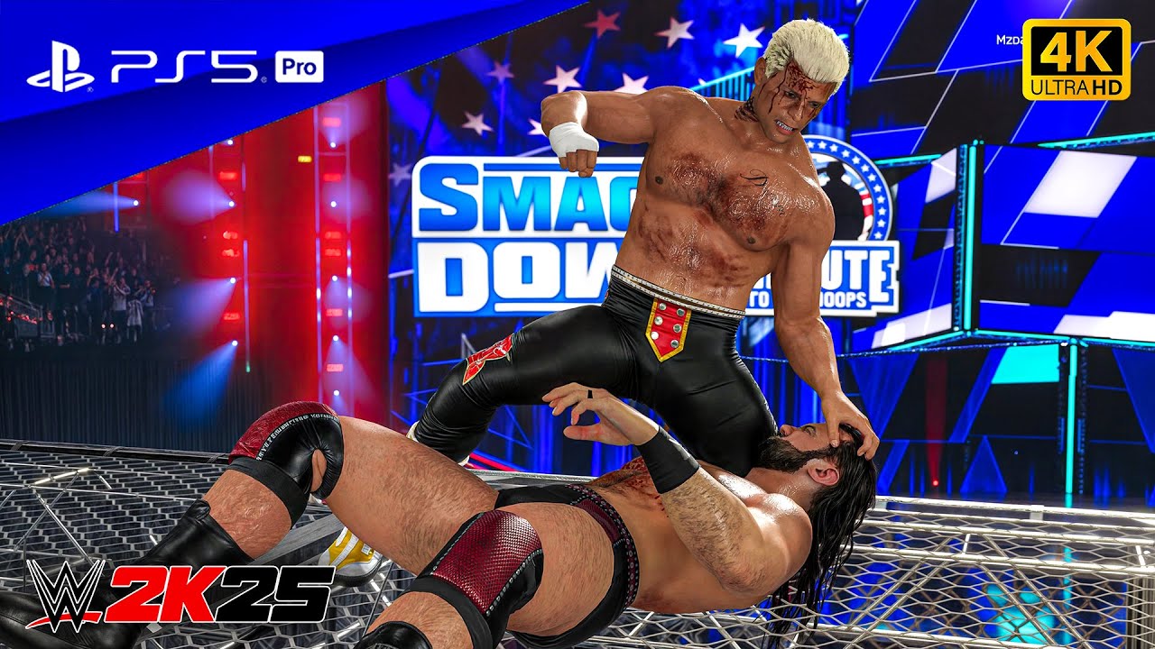 WWE 2K25 - Коди Роудс против Дрю Макинтайра - Матч 
