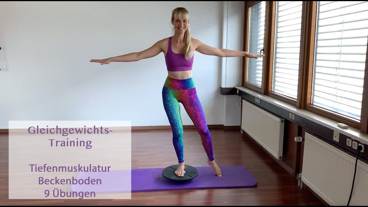 013 Gleichgewichts-Training auf dem Balance-Board - Tiefenmuskulatur, Beckenboden, Balance-Workout