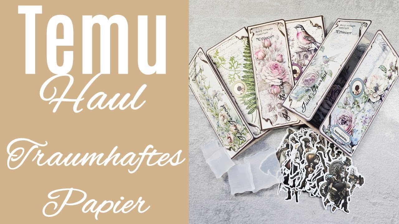 Temu Haul ✿ Traumhafte Papiere ✿ Stanzen Überraschung ✿ Basteln mit Papier ✿ DIY
