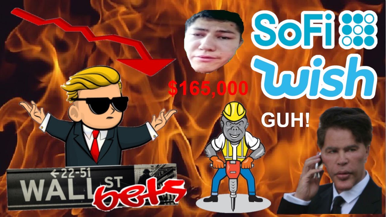 Wallstreetbets APES YOLO $165,000 on RISKY SOFI & WISH ContextLogic FD CALL OPTIONS!