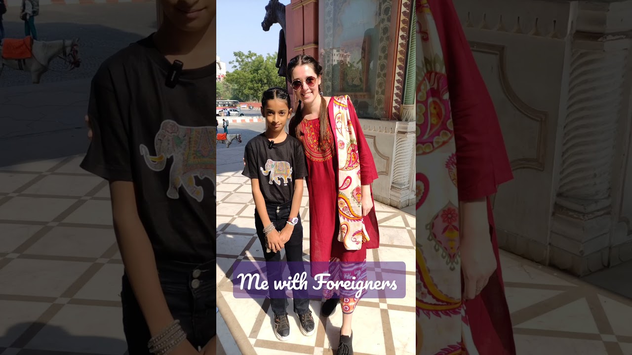 Triman Kaur with Foreigners
