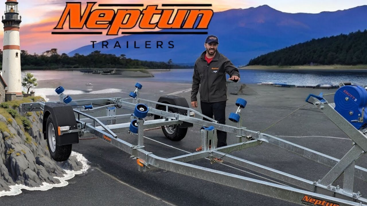 Neptun-trailers NAVY 1300kg Genomgång av båtvagn!