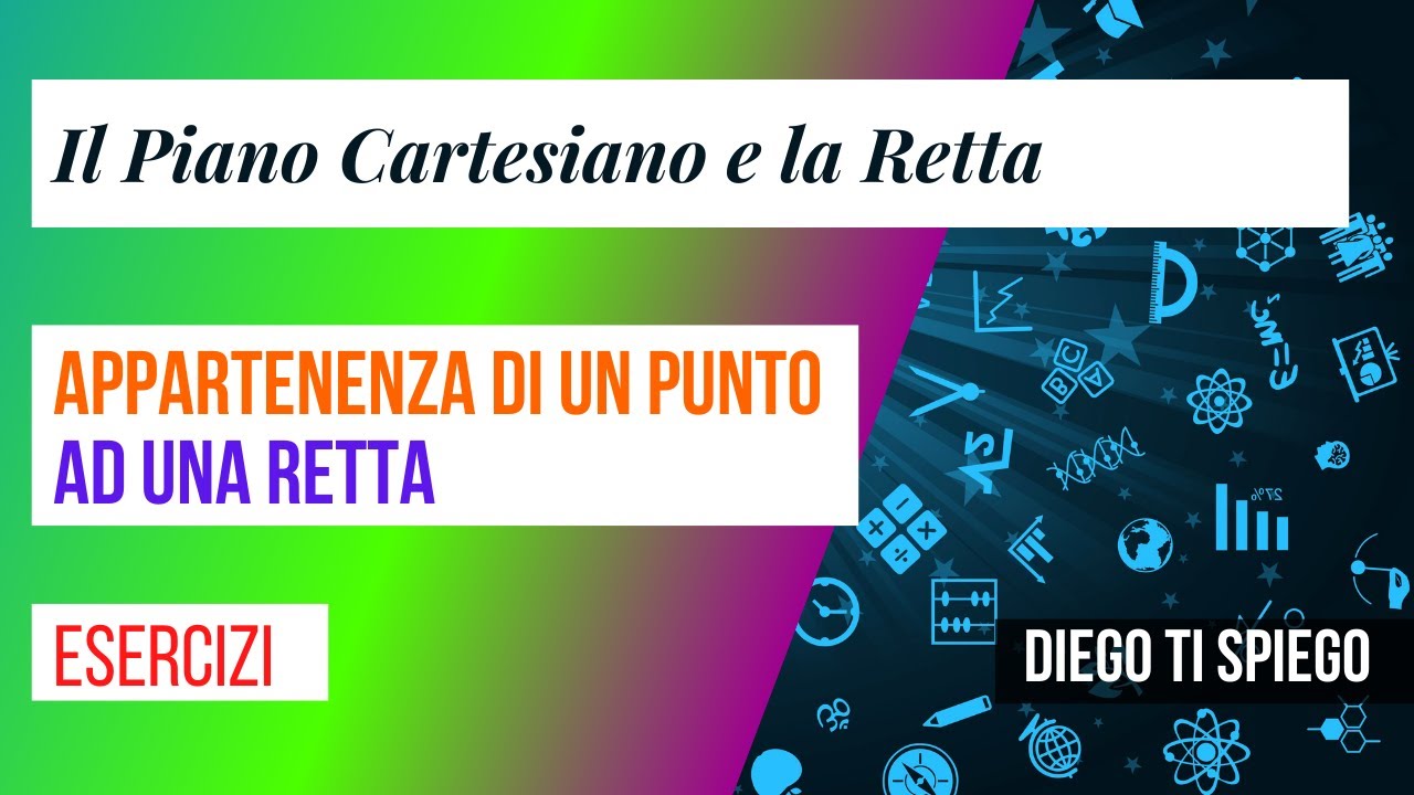 APPARTENENZA DI UN PUNTO AD UNA RETTA