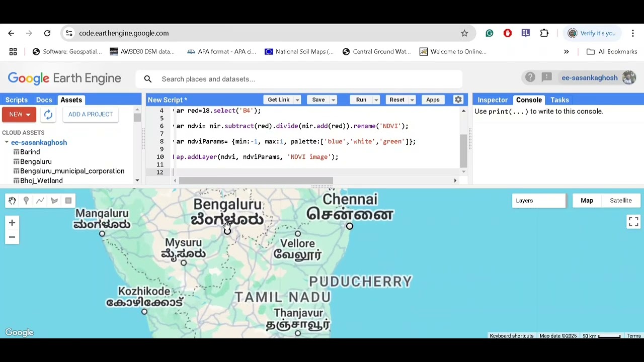 How to calculate and classify NDVI using Google Earth Engine