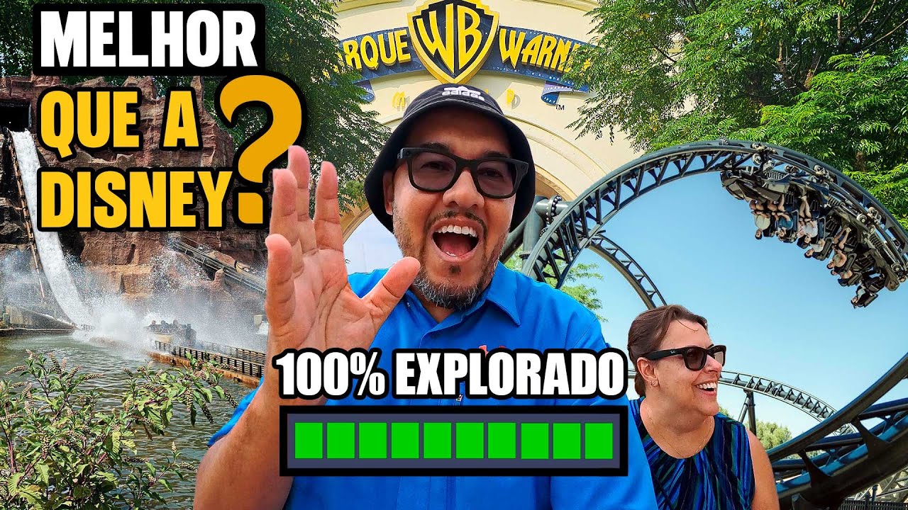 🇪🇸 PARQUE WARNER MADRID: É melhor que os dos EUA? | 100% do parque EXPLORADO | VLOG DE VIAGEM