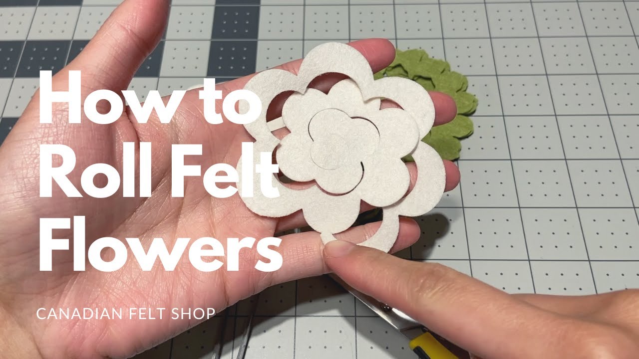 How to Roll Felt Flowers