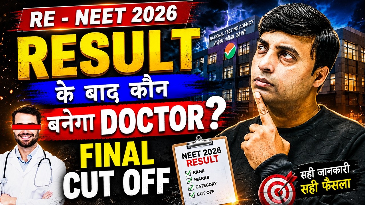 RE-NEET 2026 Result Ke Baad Kaun Banega Doctor? Rank, Cutoff & MBBS Chances Full Analysis
