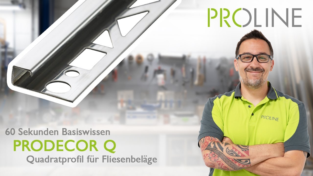 Basic Tutorial - Quadratprofil f&uuml;r Fliesenbel&auml;ge