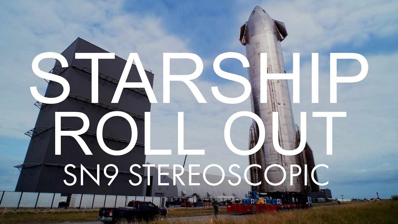 Starship SN9 Rollout in 180 3D Stereoscopic VR
