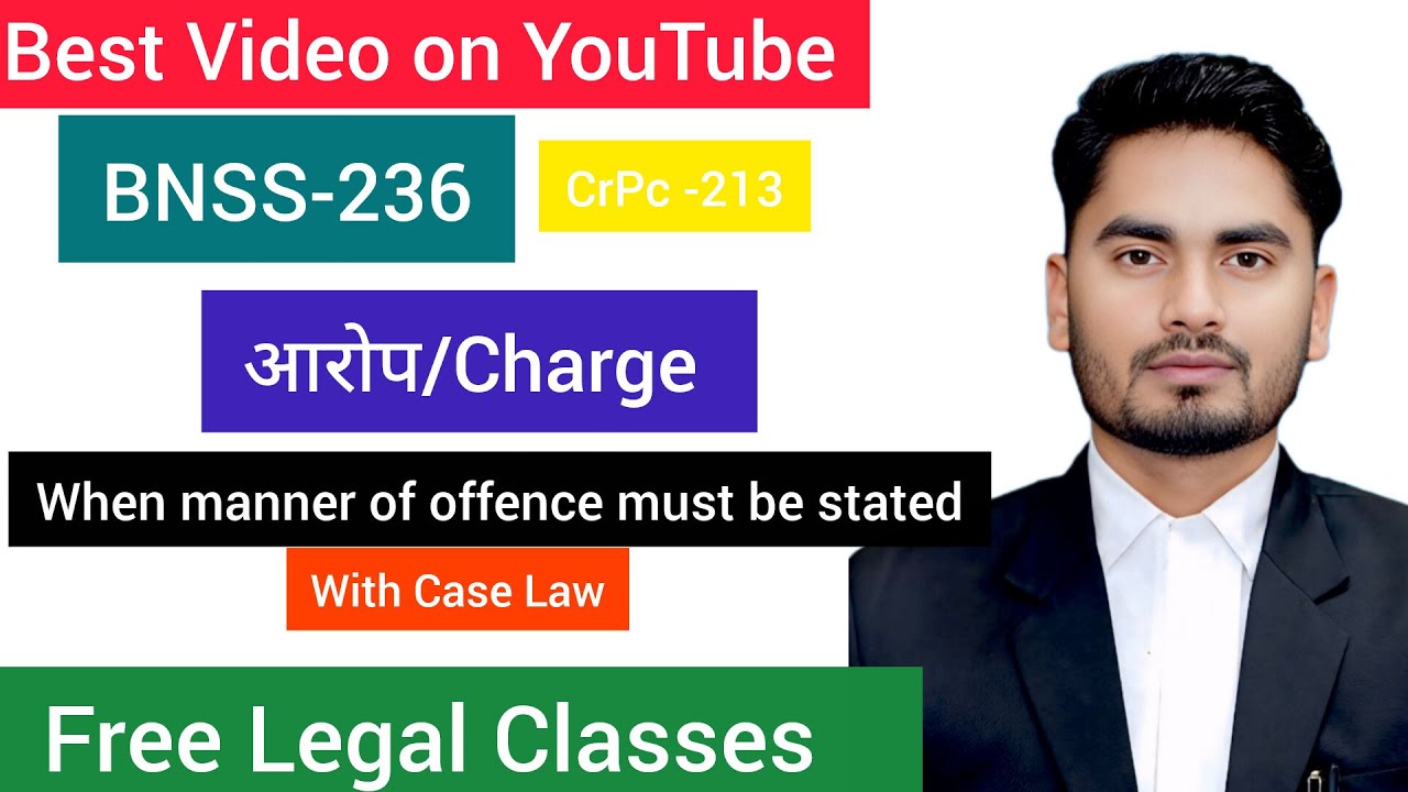 Section 236 BNSS Explained | Manner of Offence Must Be Stated Criminal Procedure#education#judiciary