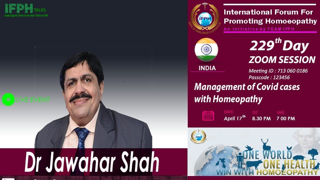 Dr Jawahar Shah - IFPH TALKS 229th Day