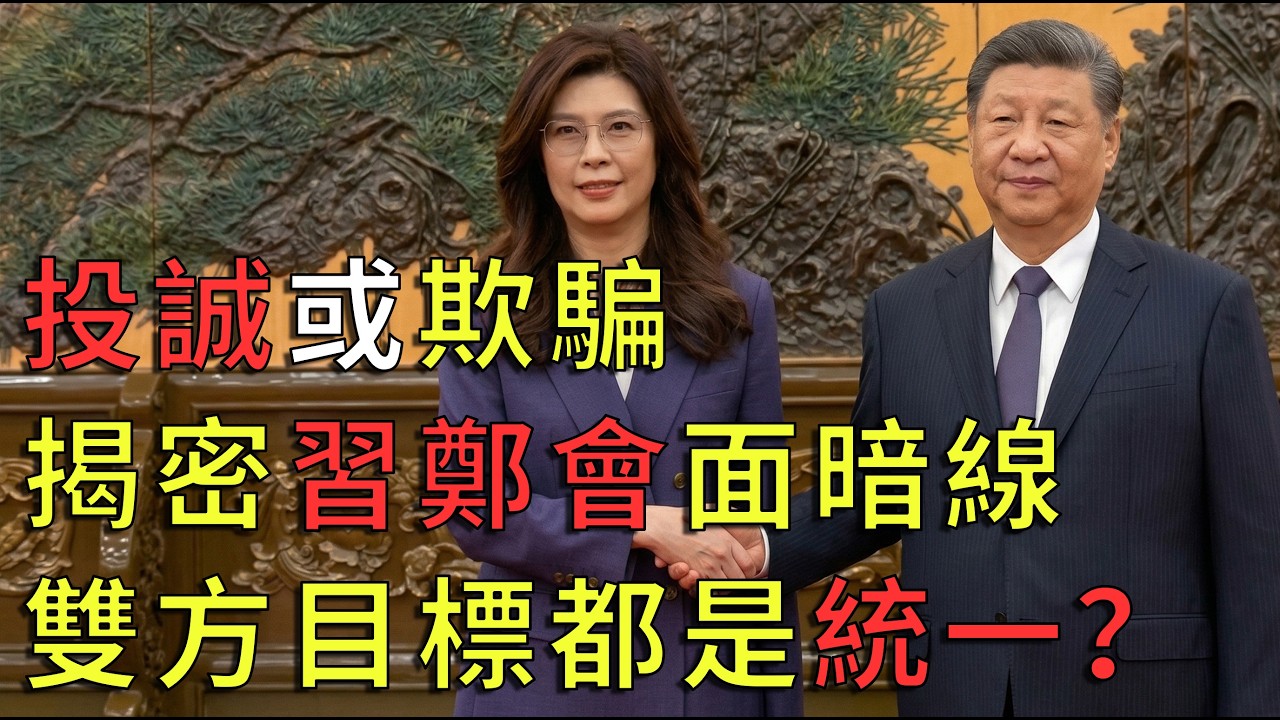 习近平会见郑丽文，冠冕堂皇之下，郑丽文整的要投共，真的要做和平解放台湾的代理人吗