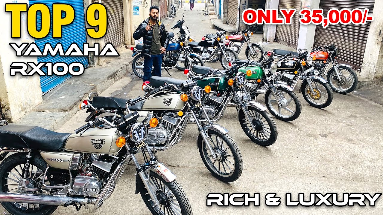 YAMAHA RX100 Top 9 Modified For Sale | under 35000/- | RICH LUXURY LOOK AWESOME COLOUR | GILL BRAND