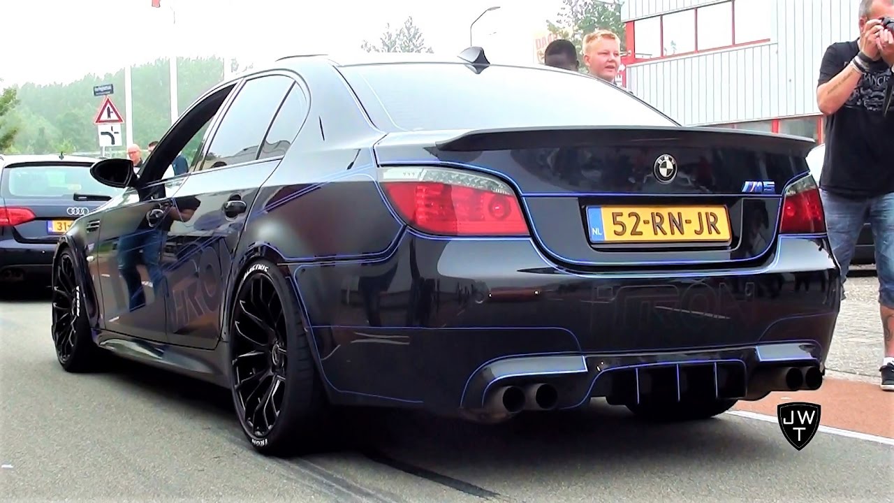 TRON Edition BMW M5 E60 V10! REVS, Powerslides & More SOUNDS!