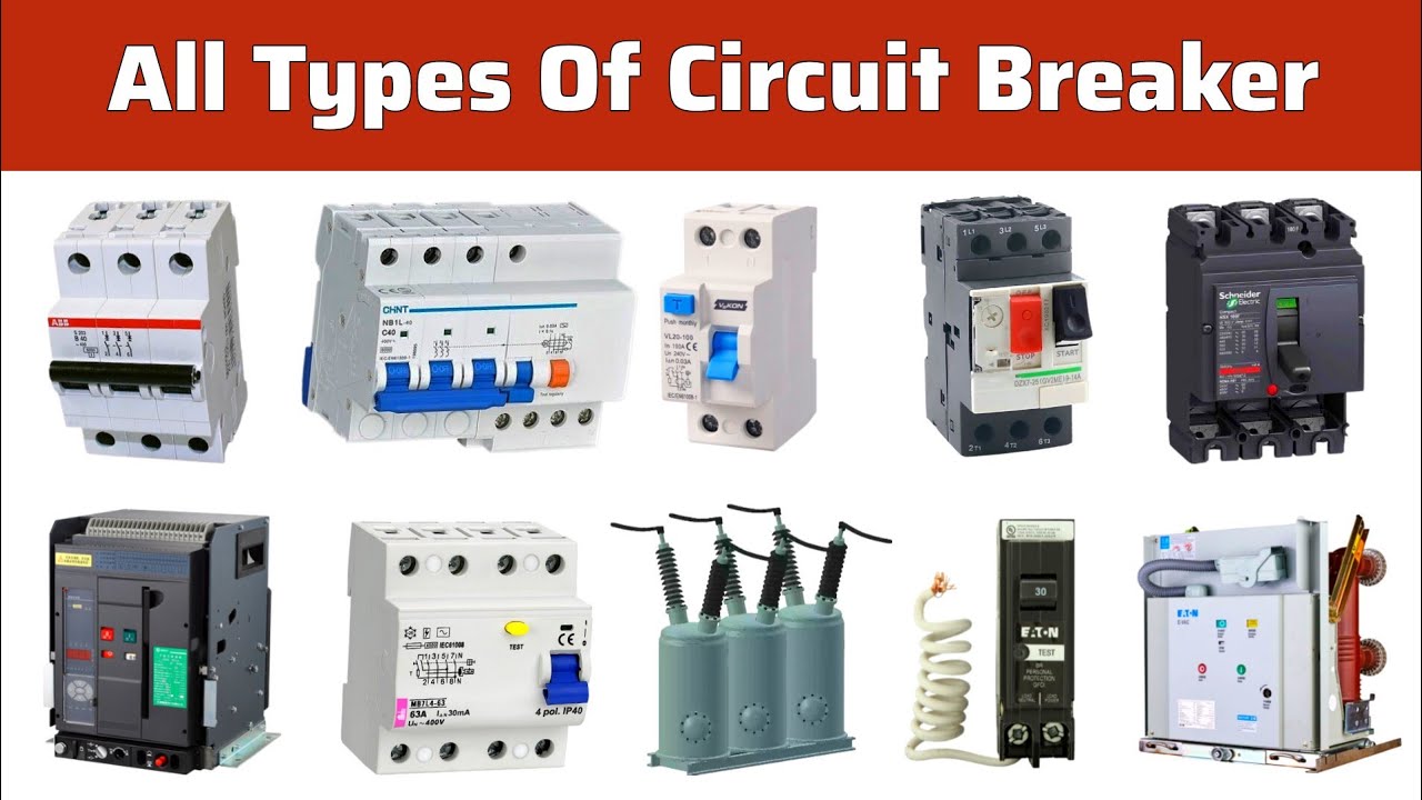 All types of circuit breaker || Electrical Breaker MCB MCCB RCCB RCBO ELCB ...
