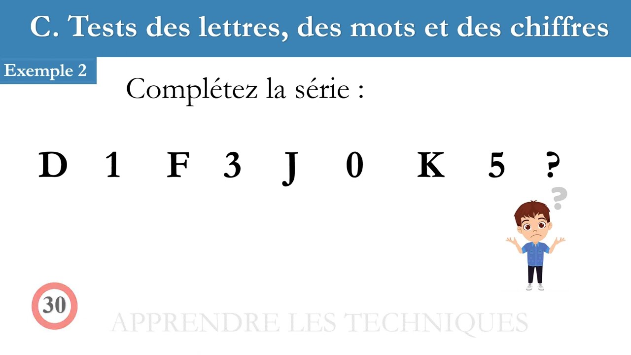 Test psychotechnique : Test de logique : exercices corrigés N°07