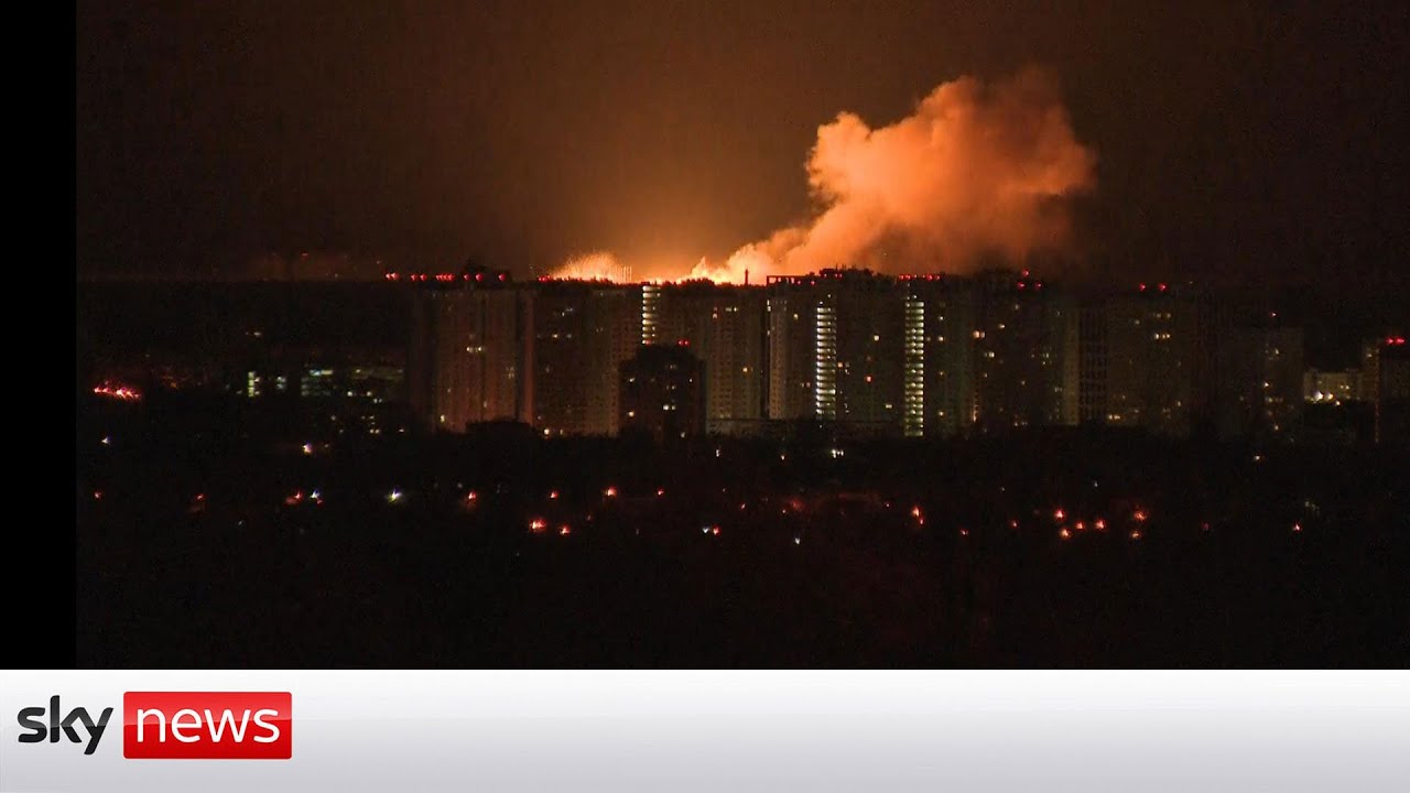 Explosion and air raids heard in Kyiv