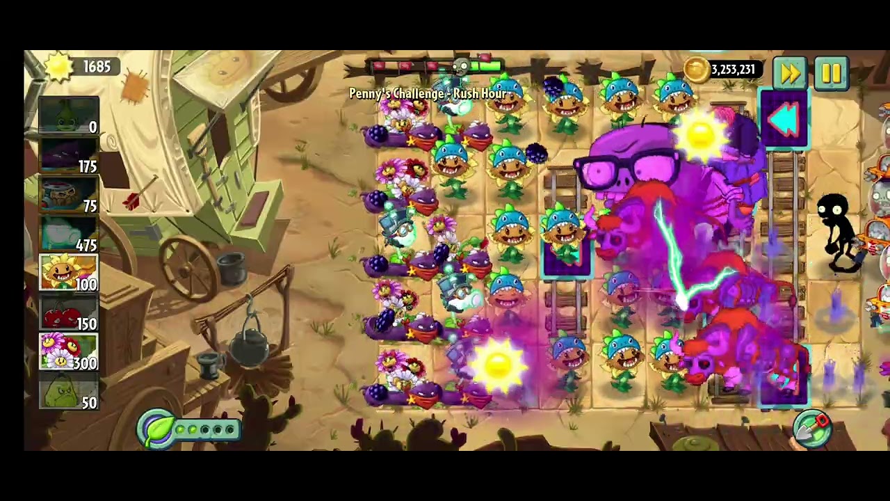 Plants vs. Zombies Reflourished - Penny's Challenge #66 - Rush Hour