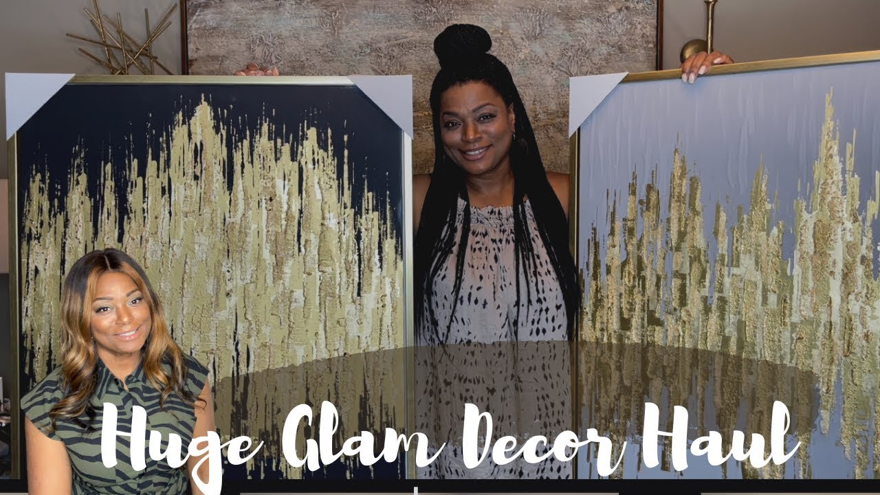 Huge Glam Decor Haul | Designer Decor and More | Home Goods|