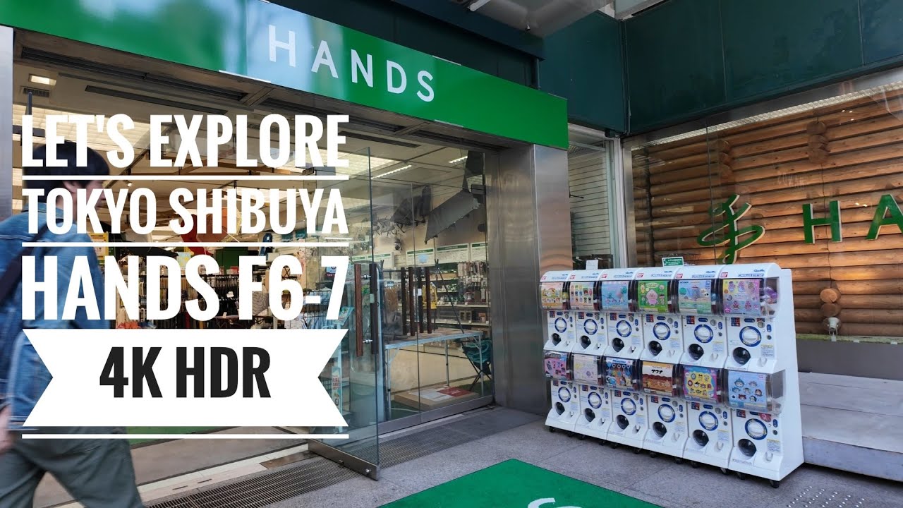 Let's Explore Tokyo! Shibuya HANDS Flagship Store Tour F6-7 Gifts, Souvenirs and Pets in 4K HDR