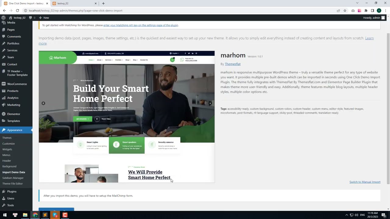 How to Import Softo - Smart Home Automation WordPress Theme