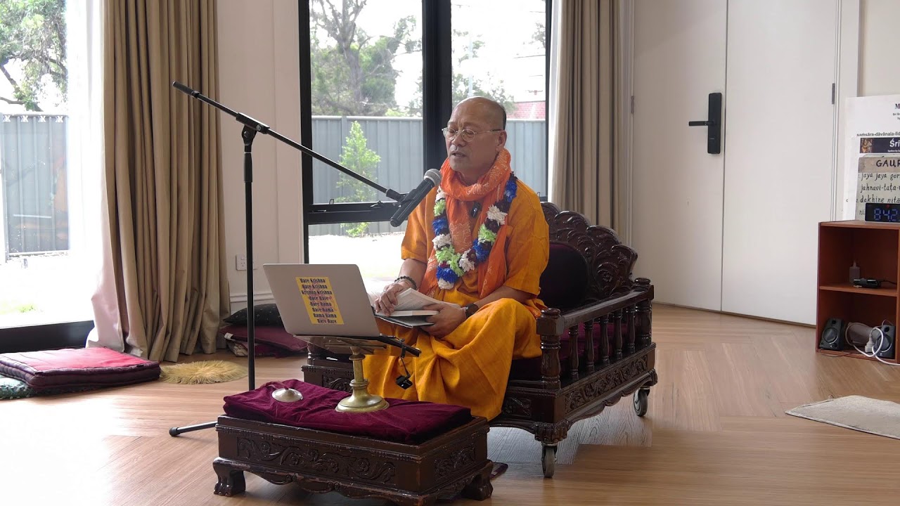 ISKCON Adelaide - Class by H.H Bhakti Anugraha Janardan Swami 15.01.26