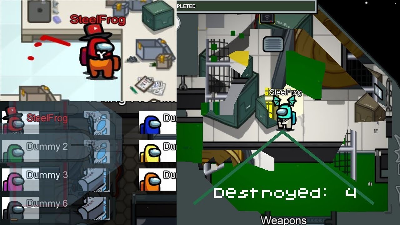 I broke Among Us with mods! | Among Us Custom Modded Hats/Gameplay