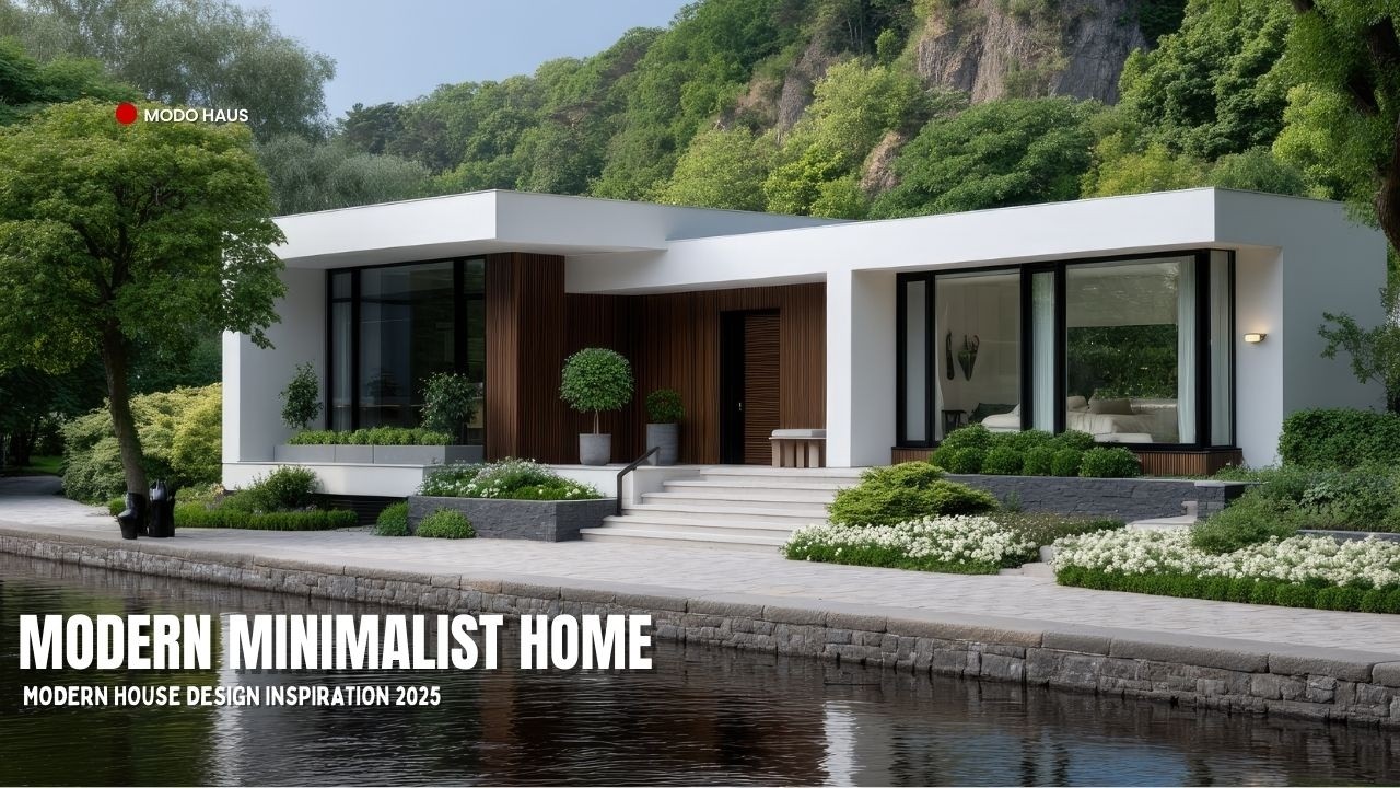 Breathtaking Modern Minimalist Home by the Lake | Modern House Design Inspiration 2025