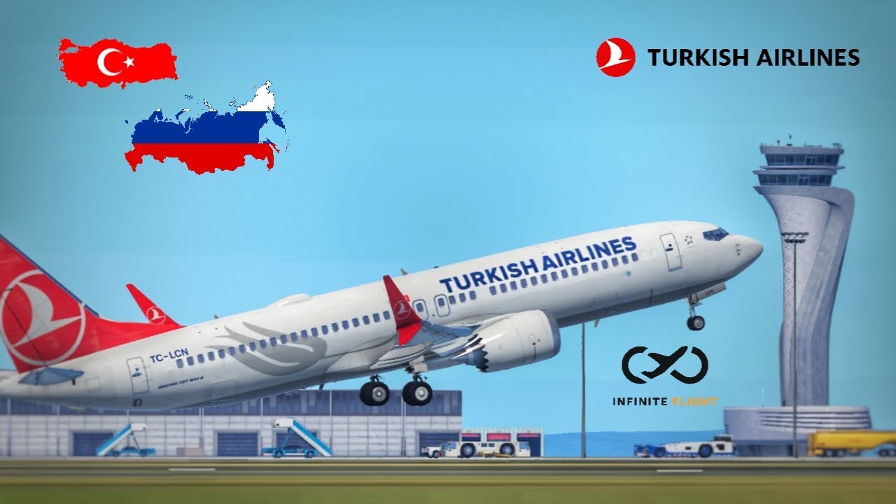 [4K] Infinite Flight | Istanbul (IST) - Moscow (SVO) | Turkish Airlines | B737MAX
