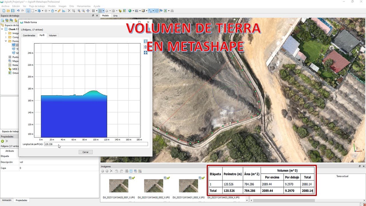 Cálculo de Volumen de Tierra en Metashape: Guía Completa
