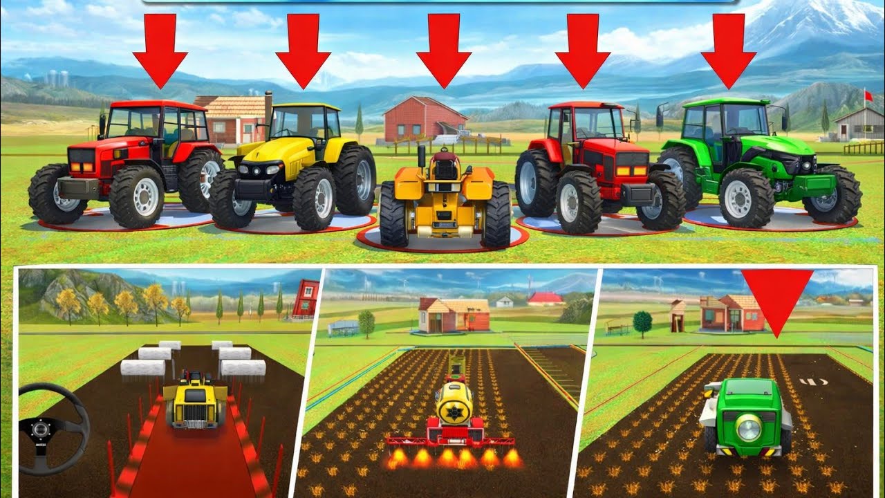 Most Satisfying Cotton Farming Ever 🌱🤍 | Perfect Tractor Gameplay 