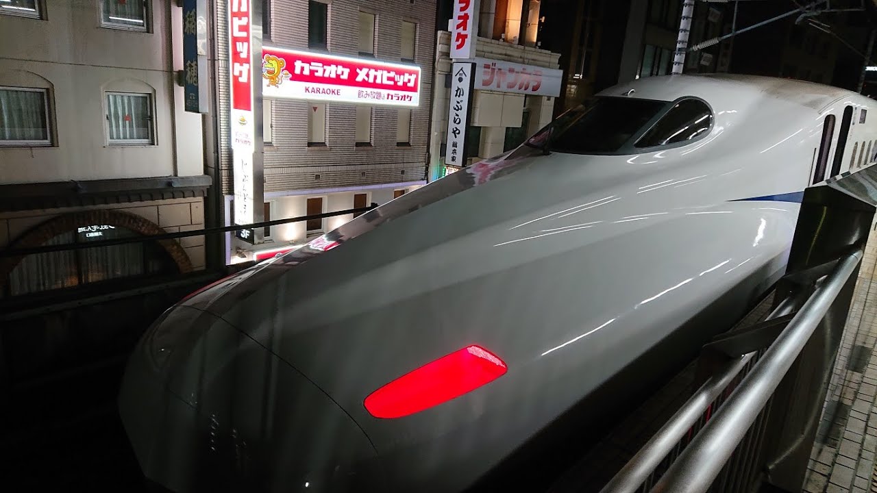 【左側面車窓 速度計】 東海道新幹線 ひかり669号(N700A 東海編成) 東京 → 名古屋 【名古屋行最終】