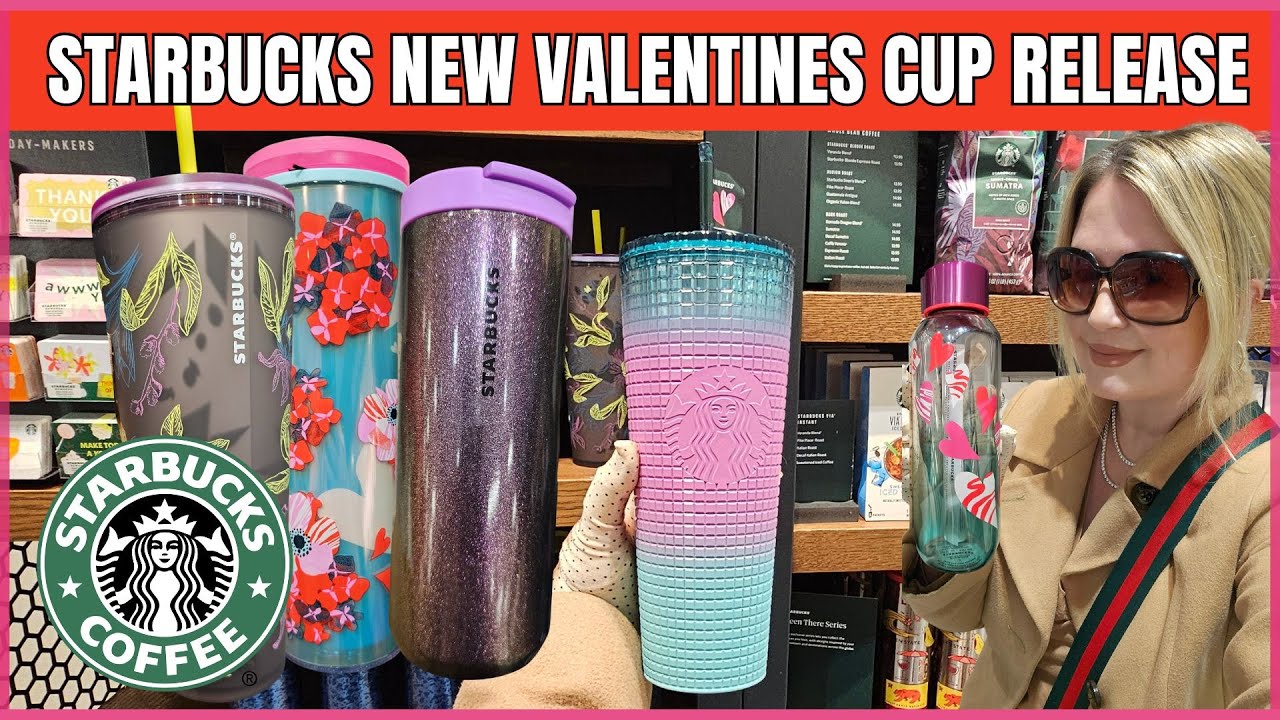 STARBUCKS COFFEE | VALENTINES 2024 CUP RELEASE   #starbucks #valentinesday #valentines
