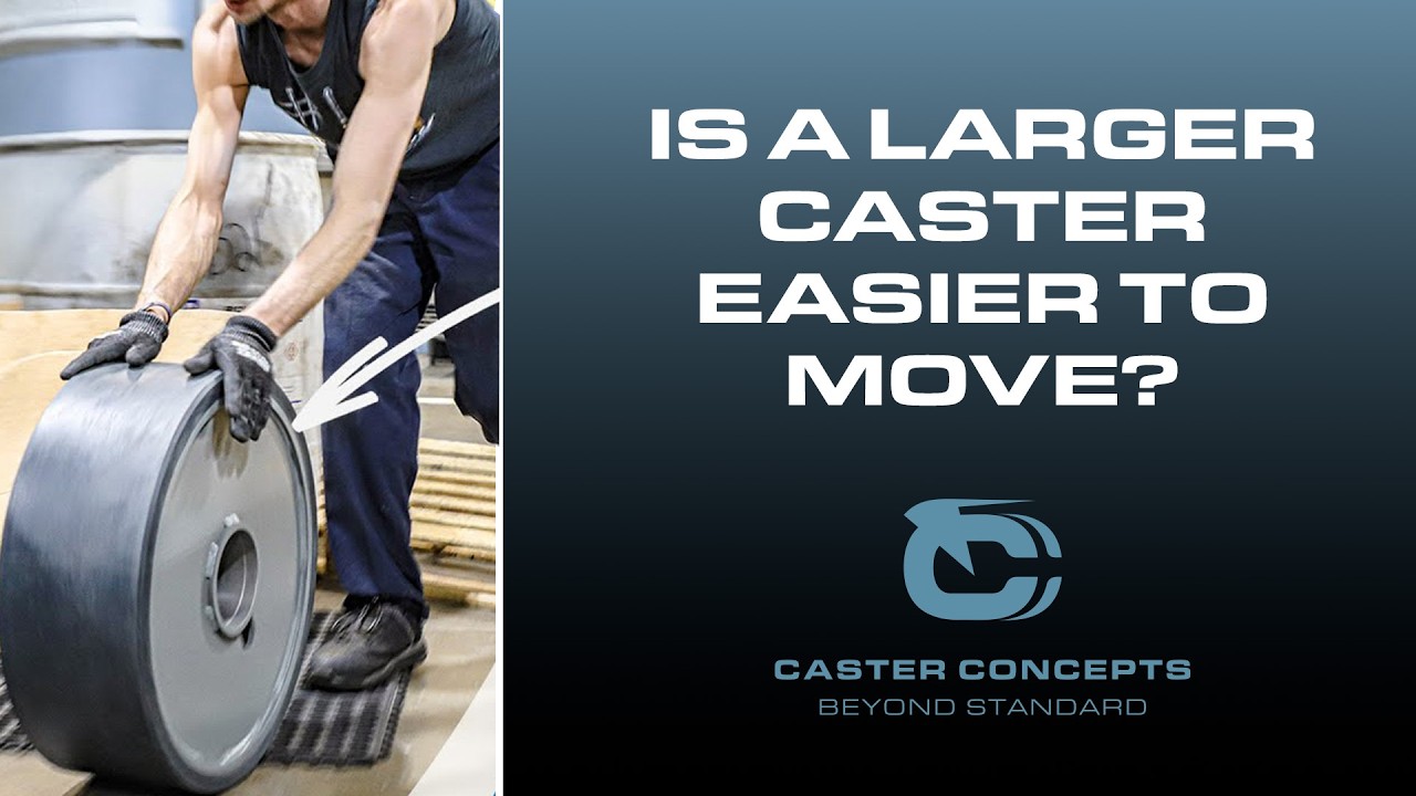 Is a larger caster wheel easier to move?