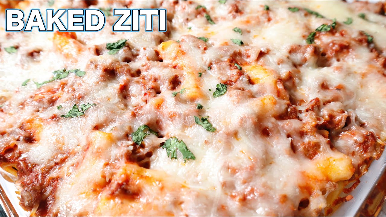 Easy Baked Ziti Recipe | Baked Pasta | Pasta with Ground Beef