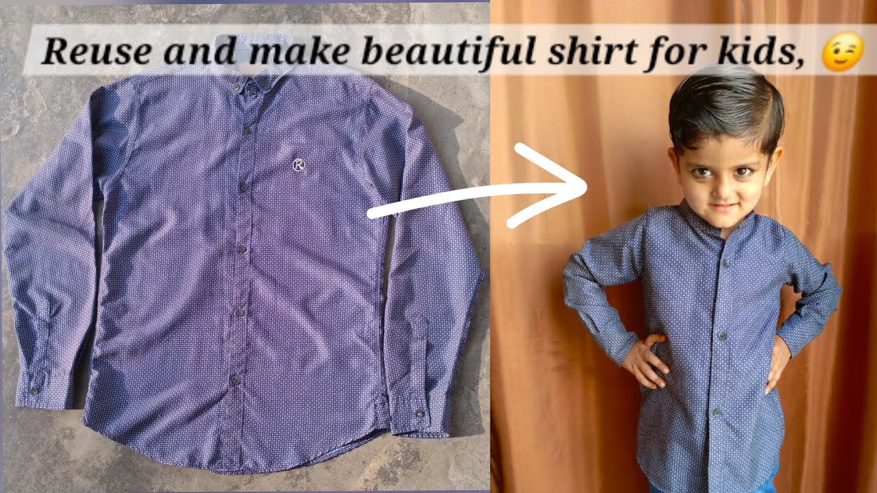 Easy And Beautiful shirt design Reuse shirt #trendingvideo #sewing 