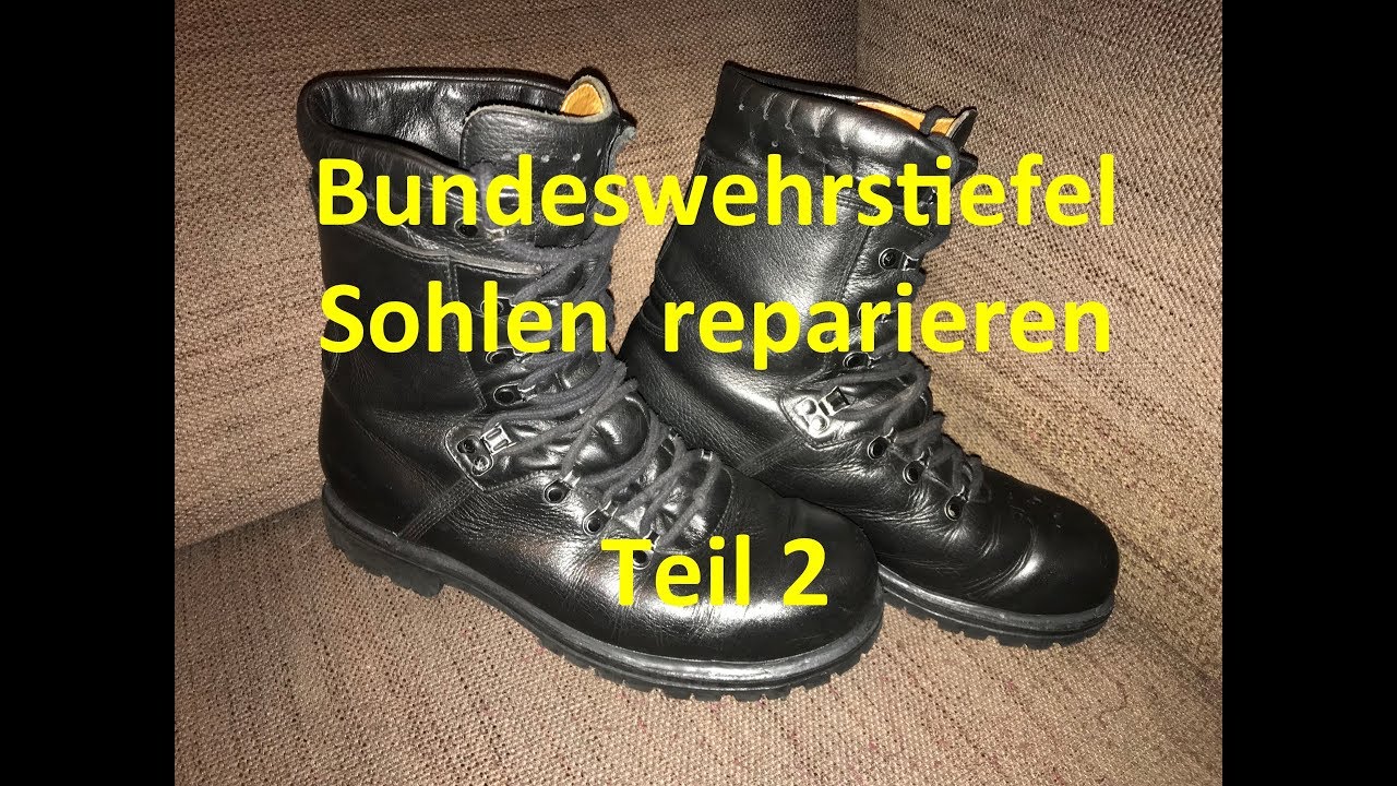 DIY Reparaturanleitung: BW-Stiefel - neue Sohlen (Teil 2)