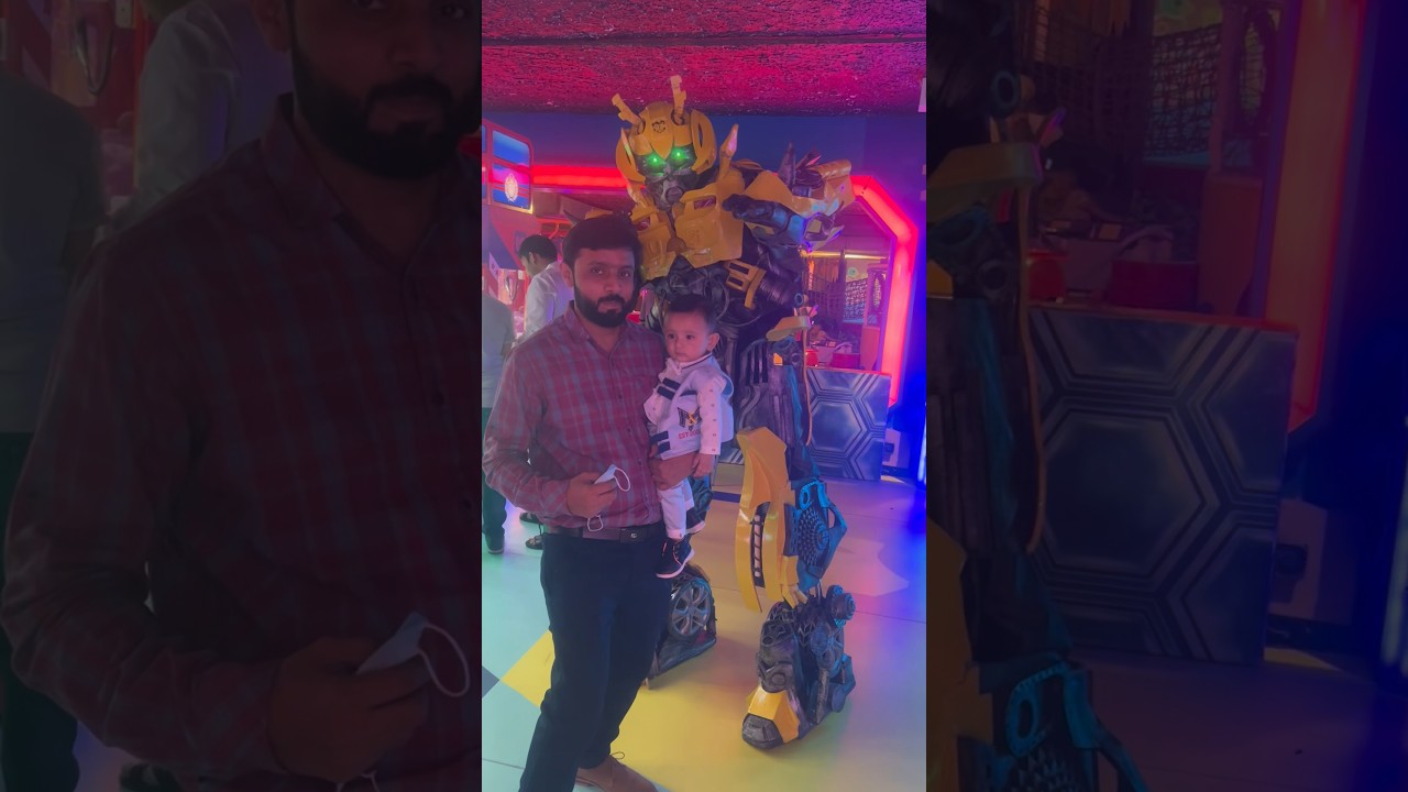 Visit to playdium | posing for photo | robot posing #playdium #robot #photoshoot #pose