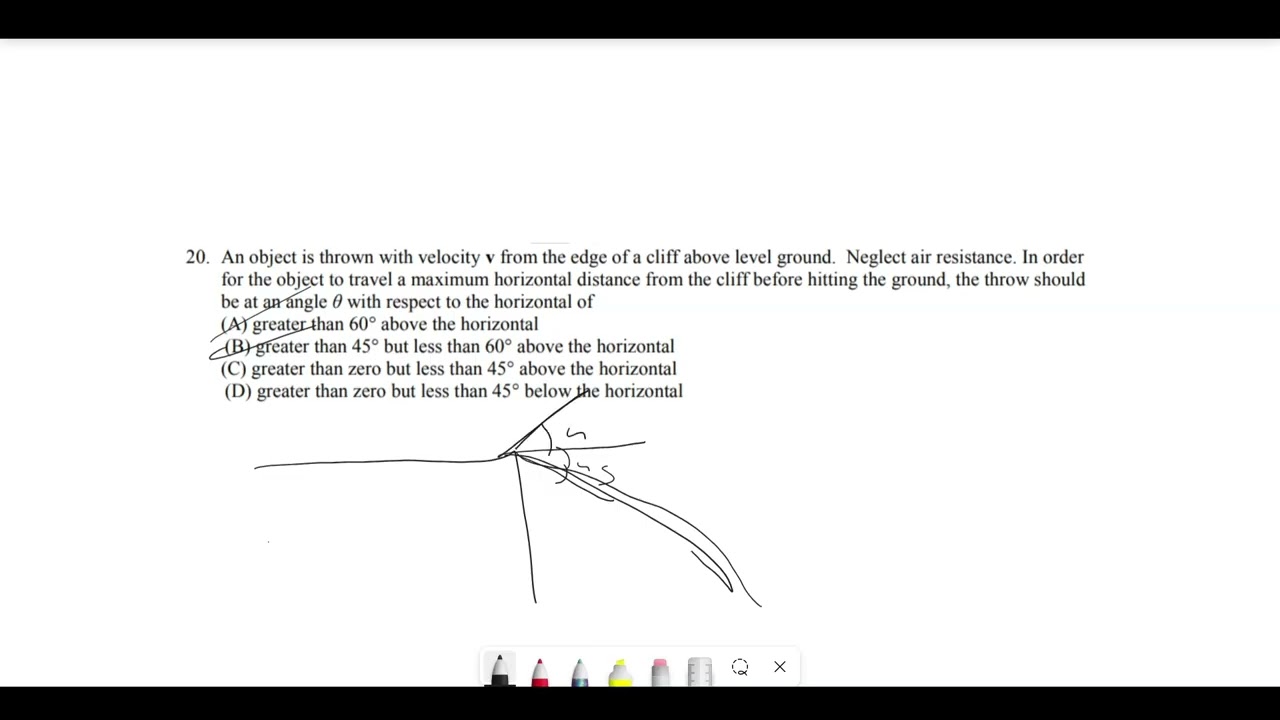 AP Physics 1 Unit 1: Kinematics Practice Problem Walkthrough #16