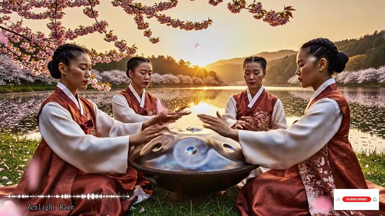 Gentle Handpan Vibrations With Healing Frequency For Deep Inner Peace Meditation And Restful Sleep