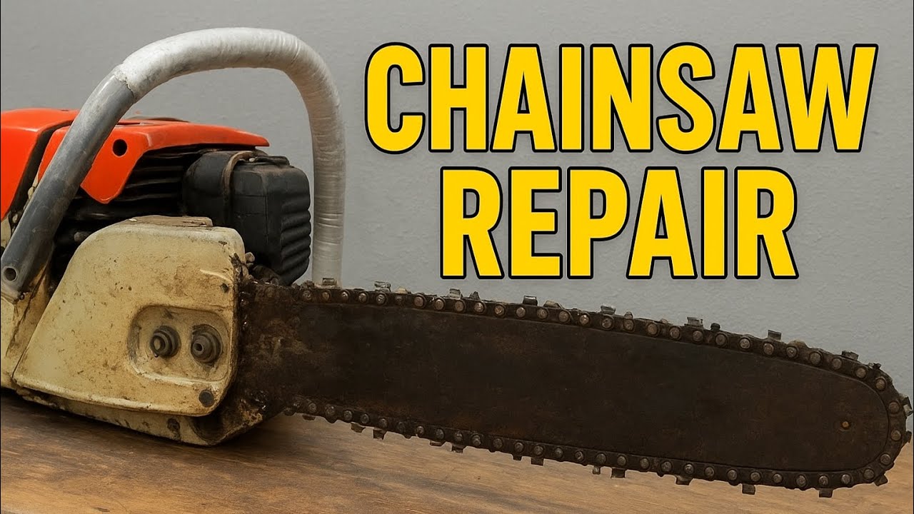 "Old Rusty Chainsaw Restoration | From Destroyed to Like New!"