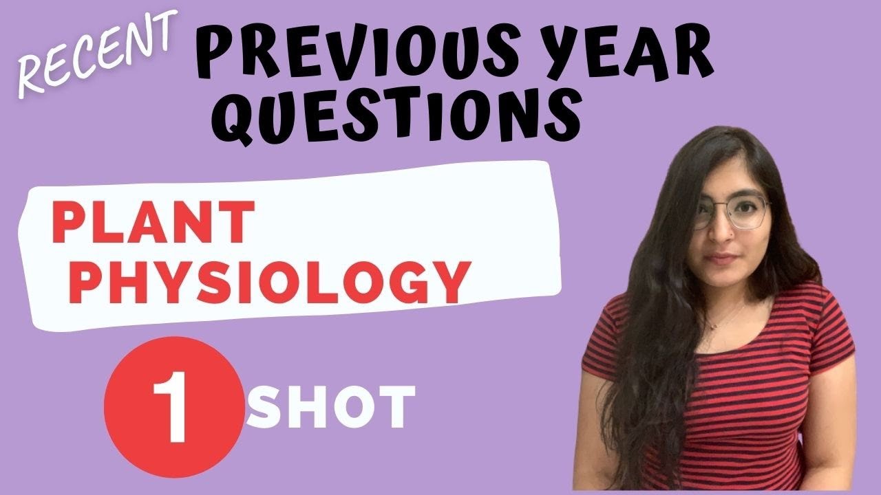 Recent Previous Years Questions in One SHOT | Plant Physiology || Ishita Khurana