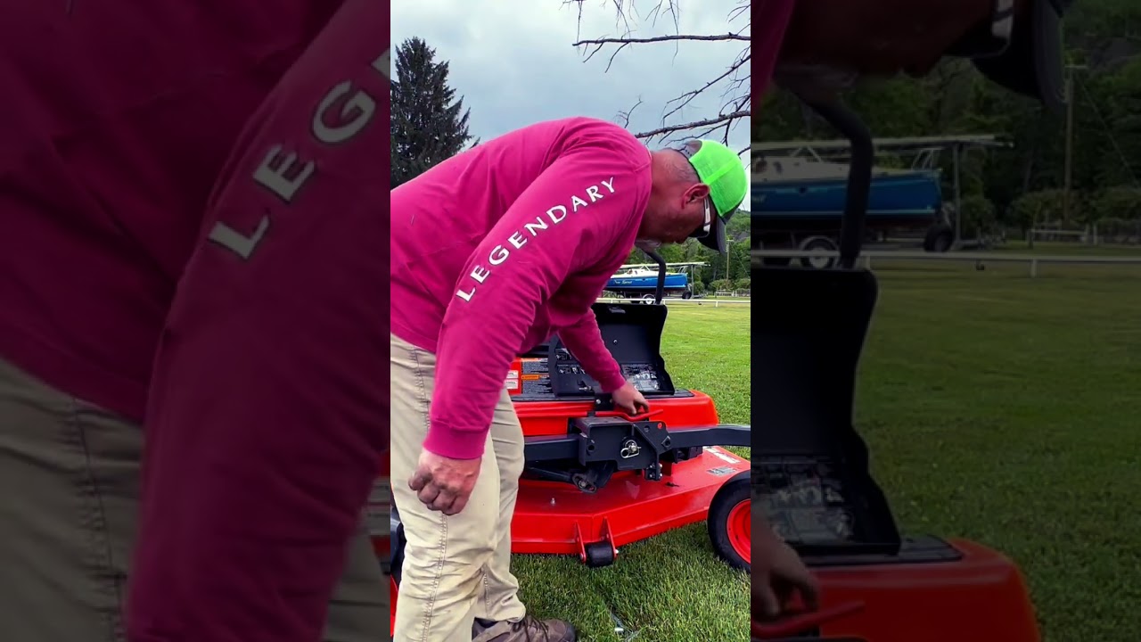 Kubota zero turn mower service jack lower 