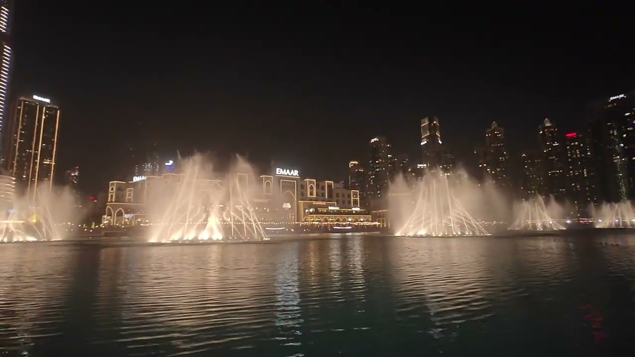 Dubai Fountain from Sunday 1st March 2026