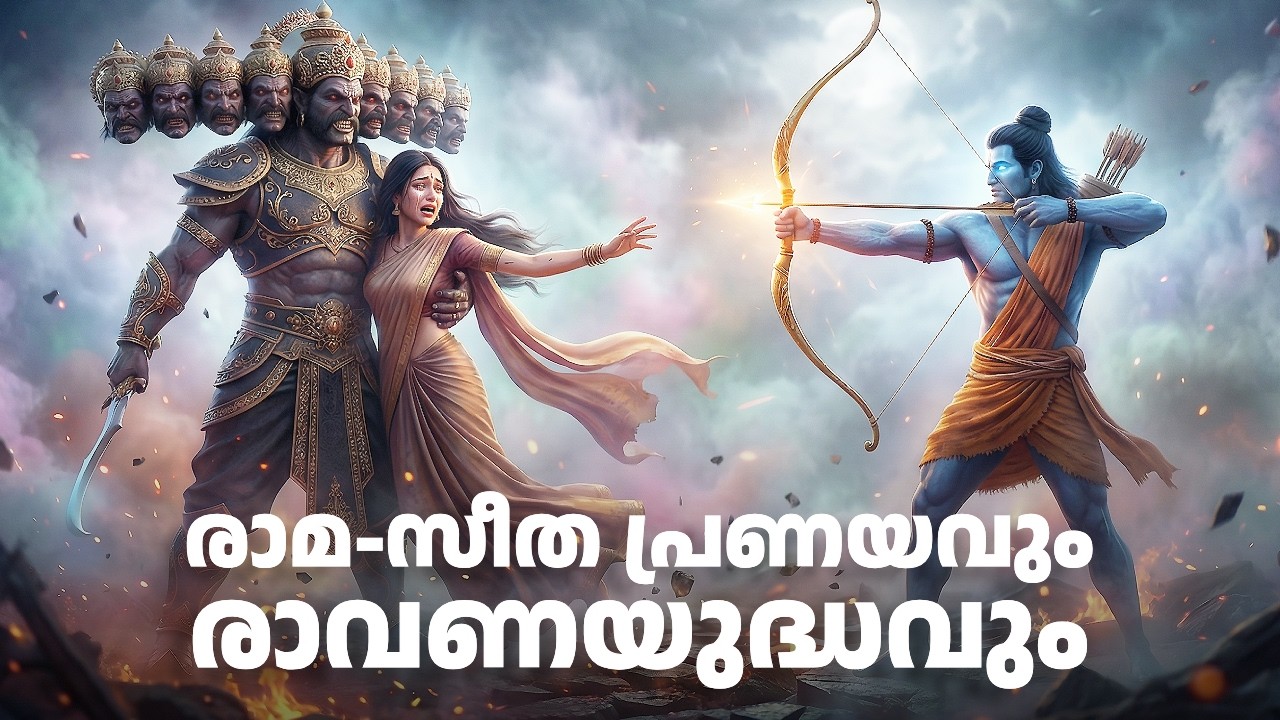 രാമ-സീത പ്രണയവും രാവണയുദ്ധവും - The Epic Love Triangle of Ramayanam | Slumber Saga