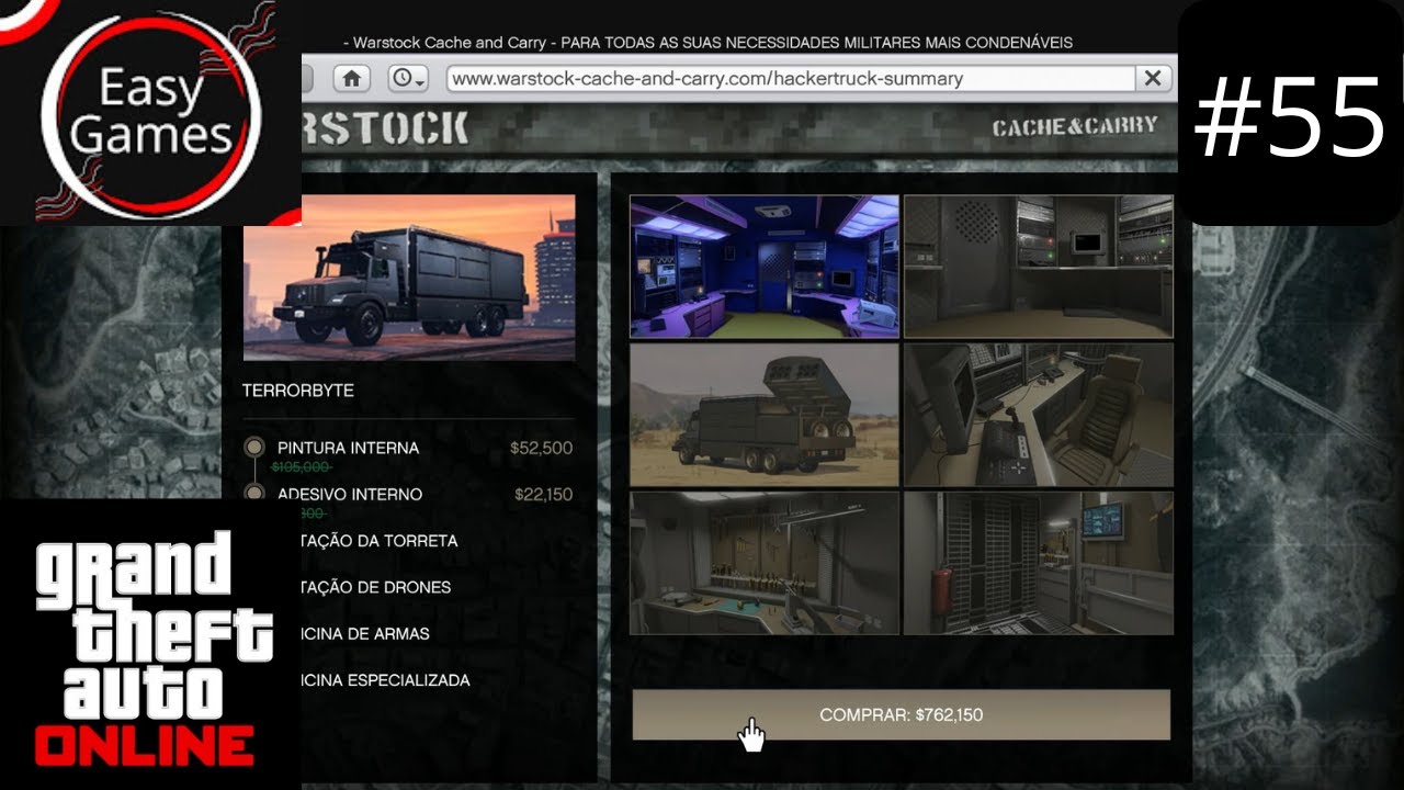GTA 5 ONLINE - #55 - COMPRANDO UM TERRORBYTE E UM QUARTO NO HANGAR - PLAYSTATION - MODO ONLINE