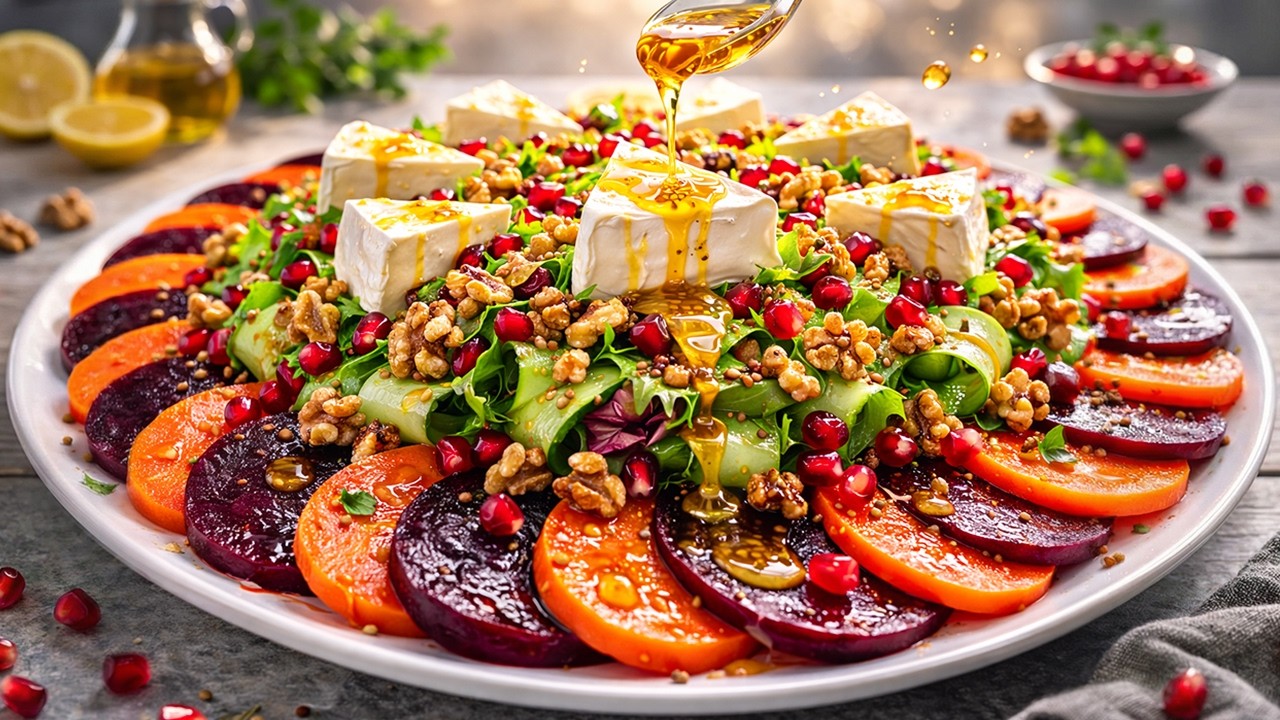 Красочный салат из свёклы и моркови 🥗❤️🥕✨
