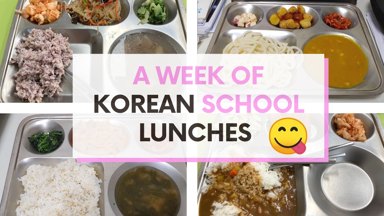 KOREAN SCHOOL LUNCH | 1 week of what I ate at a Korean Private school 🇰🇷