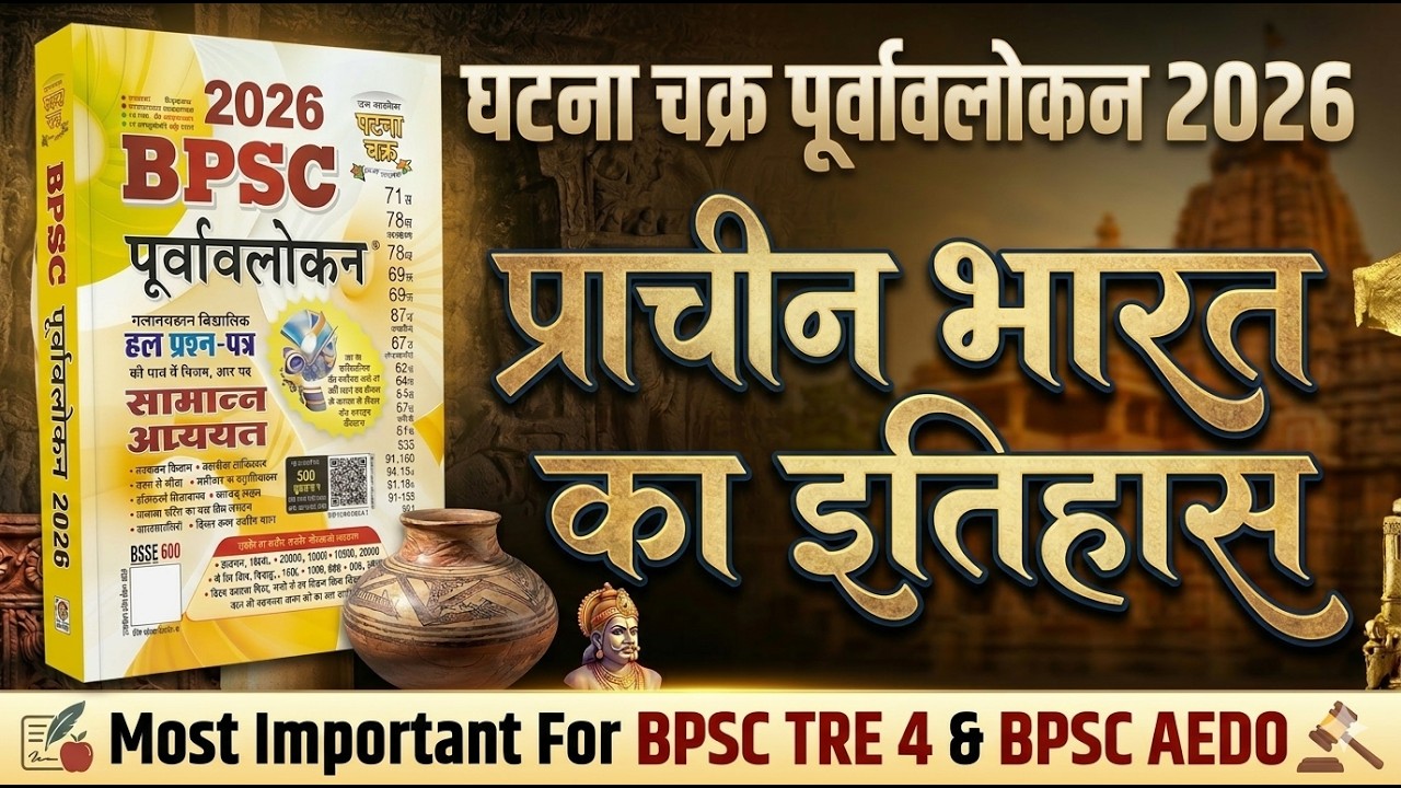 BPSC Ghatna Chakra 2026 | HISTORY | BPSC History Previous Year Questions | घटनाचक्र पूर्वावलोकन 2026