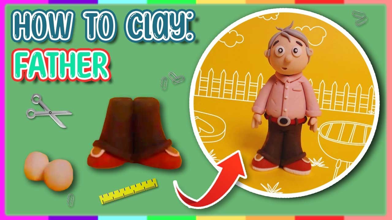 👨‍🦰 How To Make A Father Sculpture From Clay (Step By Step Guide) | For Father's Day!